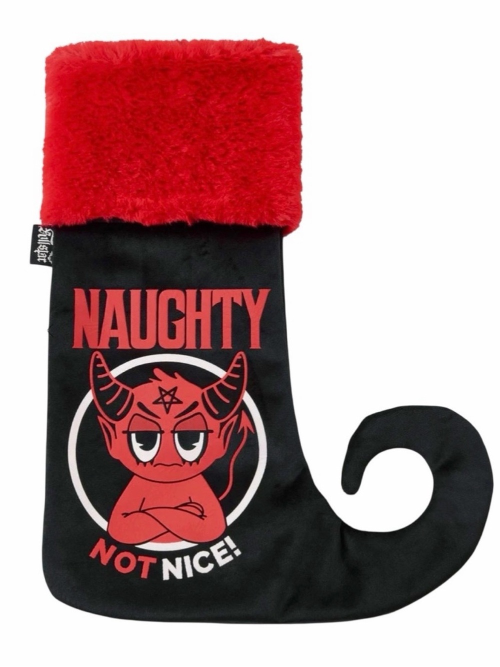 🎄 Killstar Stocking 14.7” “Naughty Not Nice” Hexmas Plush Gothic